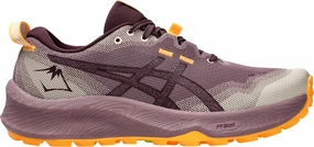 Asics Gel Trabuco 12 Womens Trail Running Shoes - Purple leather running shoes fitness class