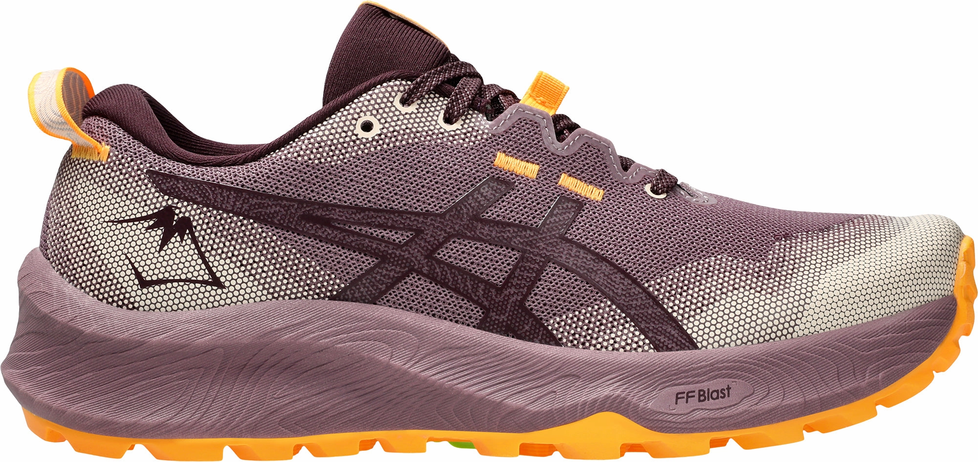Asics Gel Trabuco 12 Womens Trail Running Shoes - Purple leather running shoes fitness class