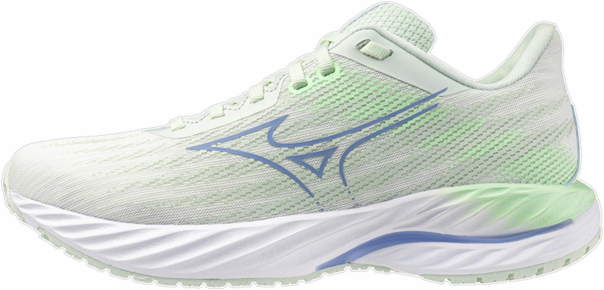 Mizuno Wave Inspire 21 Womens Running Shoes - Green Knee - support