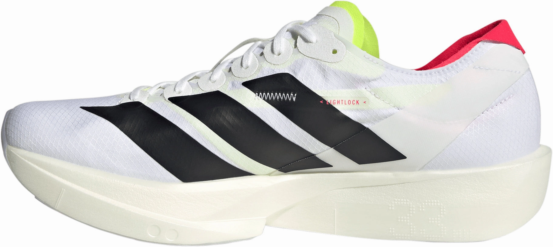 running in an iconic bridge area shoes Engineered Knit adidas Adizero Takumi Sen 11 Mens Running Shoes - White