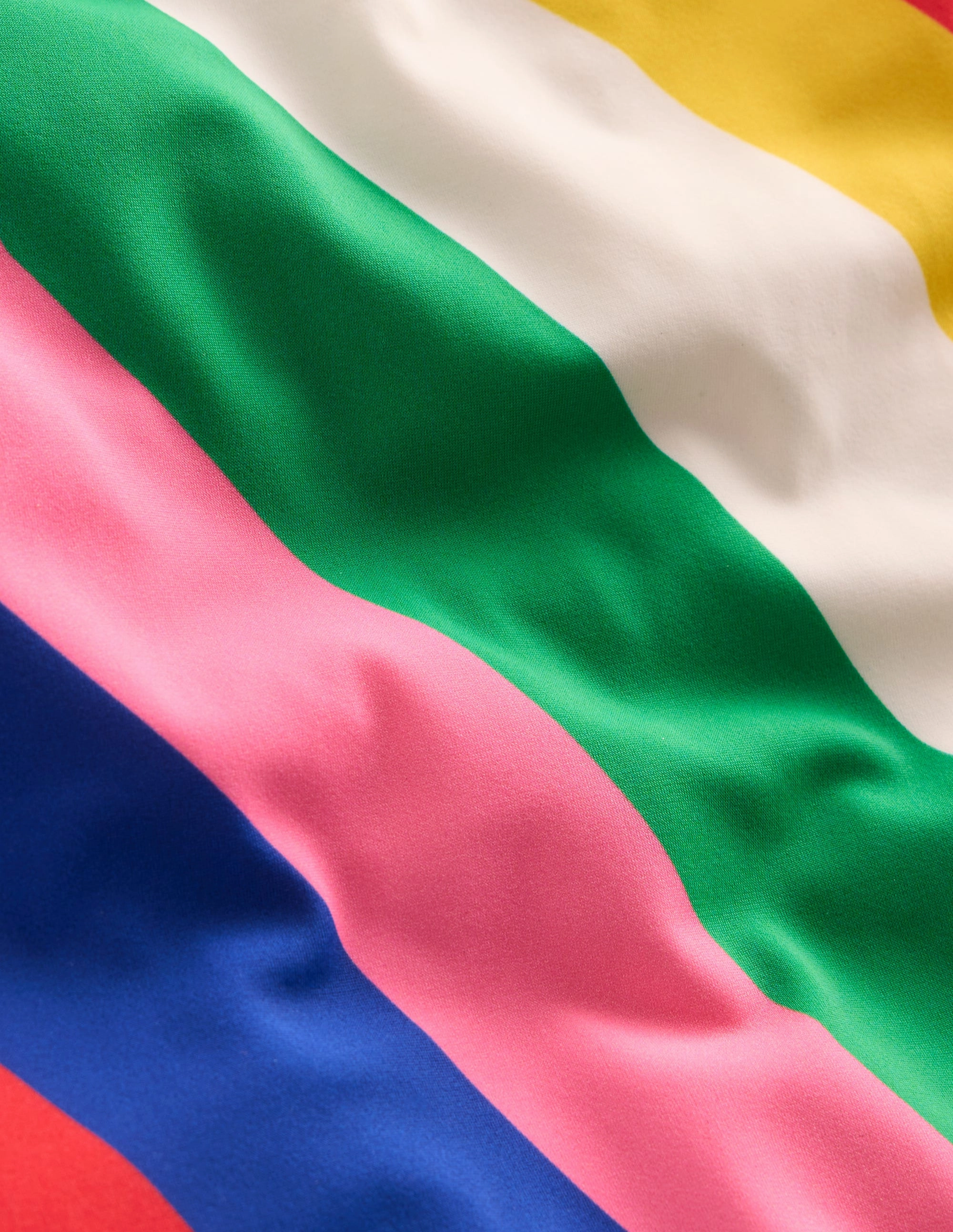 Cross-back Printed Swimsuit-Multi Rainbow Swirl Abrasion Resistant Finish Microfiber Quick Dry