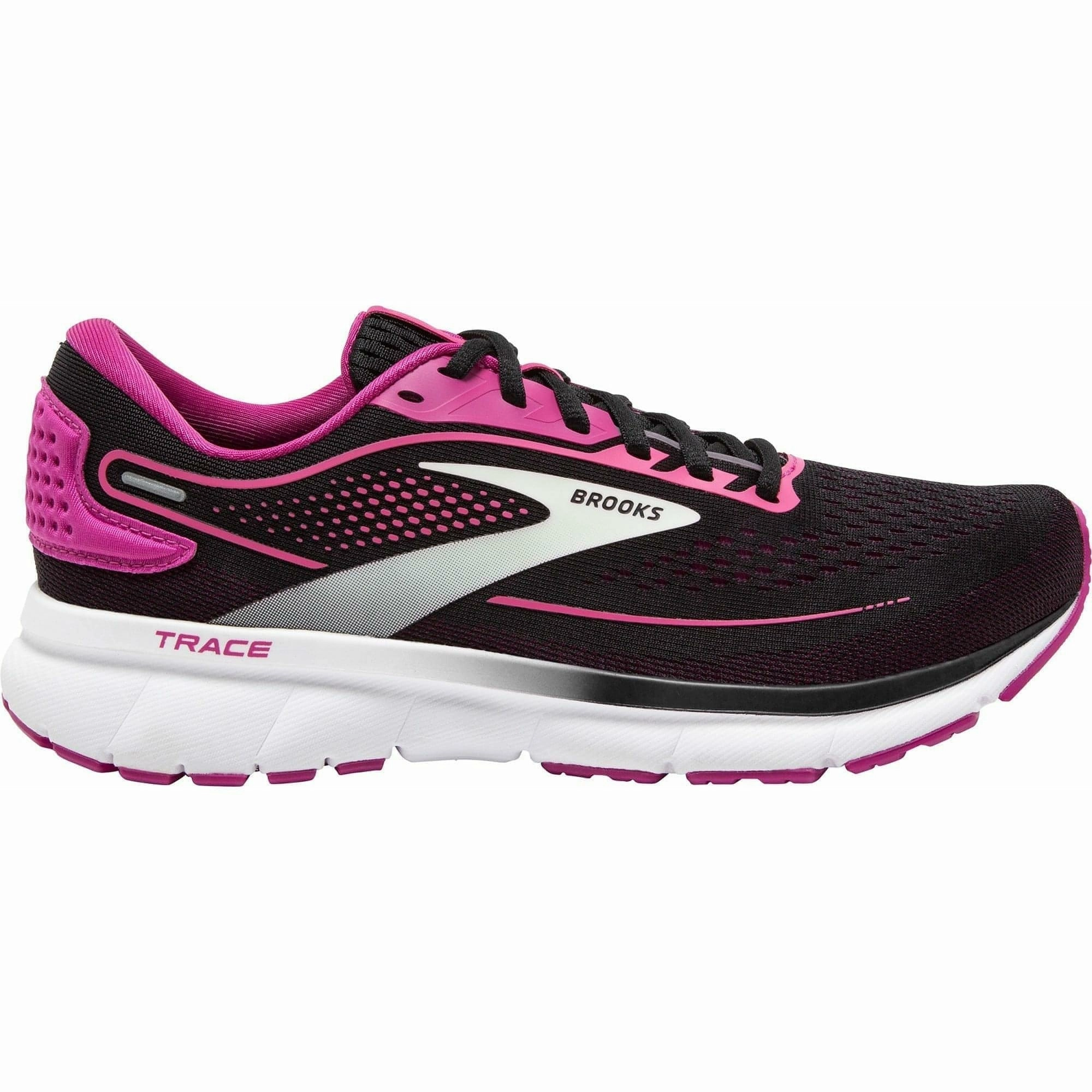Flexibility Improvement Brooks Trace 2 Womens Running Shoes - Black