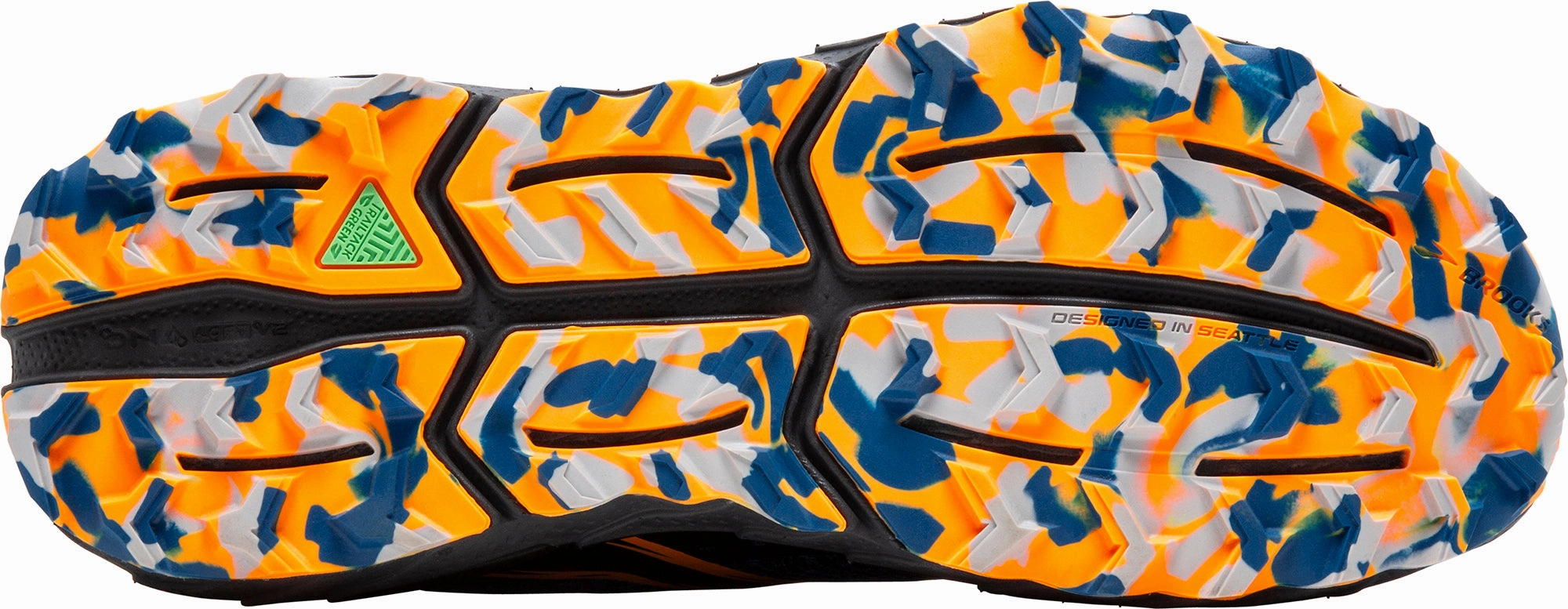 Brooks Cascadia 18 Mens Trail Running Shoes - Blue running in forest shoes Stride Enhancer