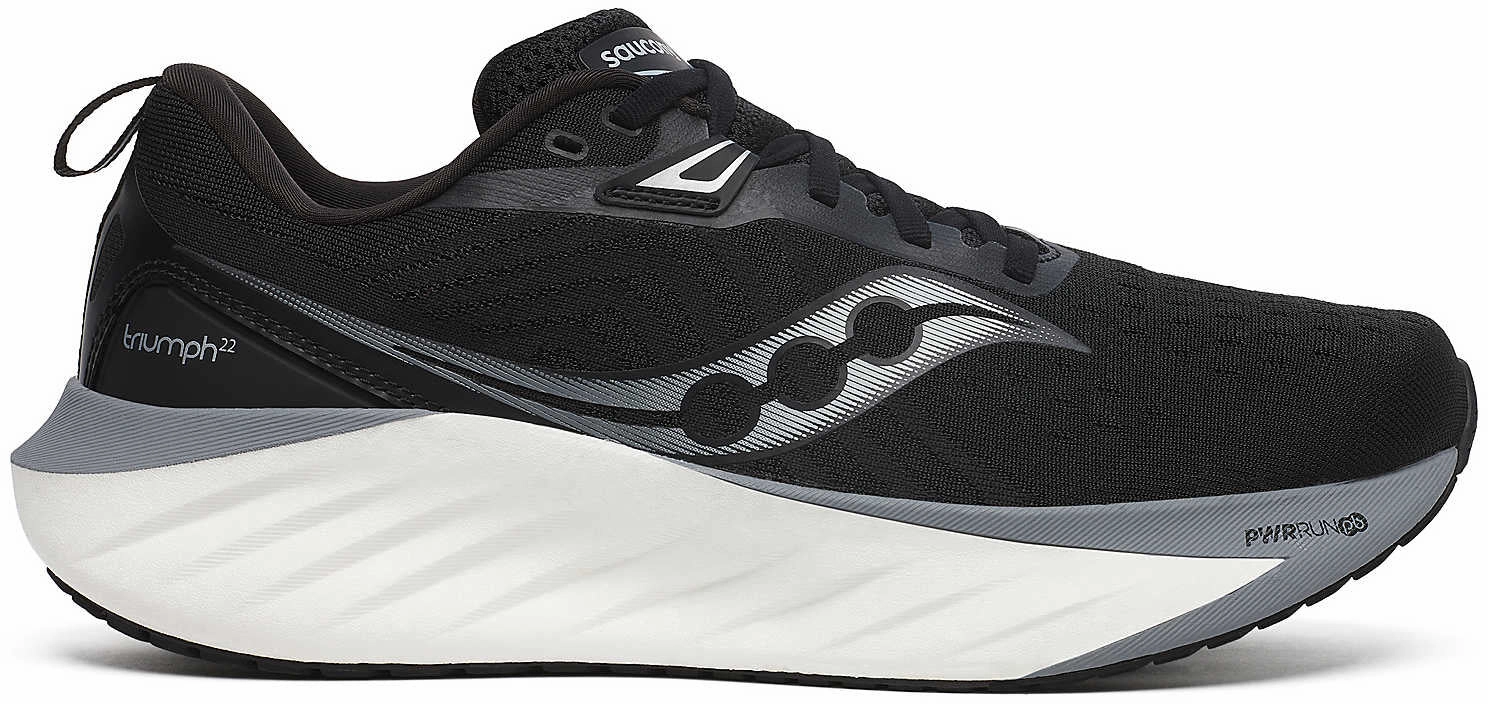 Saucony Triumph 22 Mens Running Shoes - Black Omni-grip dirt running