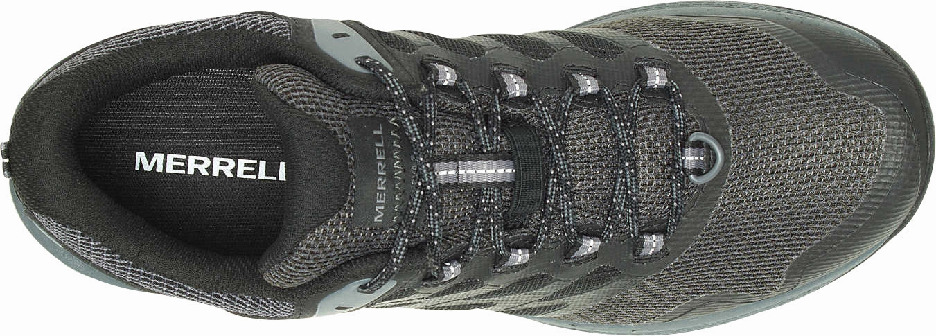 Merrell Nova 3 GORE-TEX Mens Trail Running Shoes - Black lightweight - construction shoes