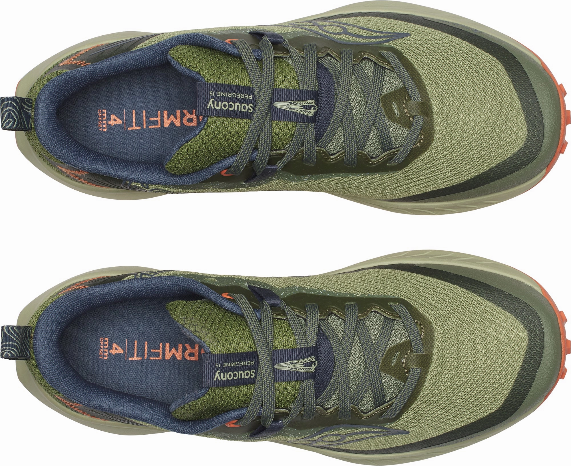 Thermoregulating Insoles Saucony Peregrine 15 GORE-TEX Womens Trail Running Shoes - Green