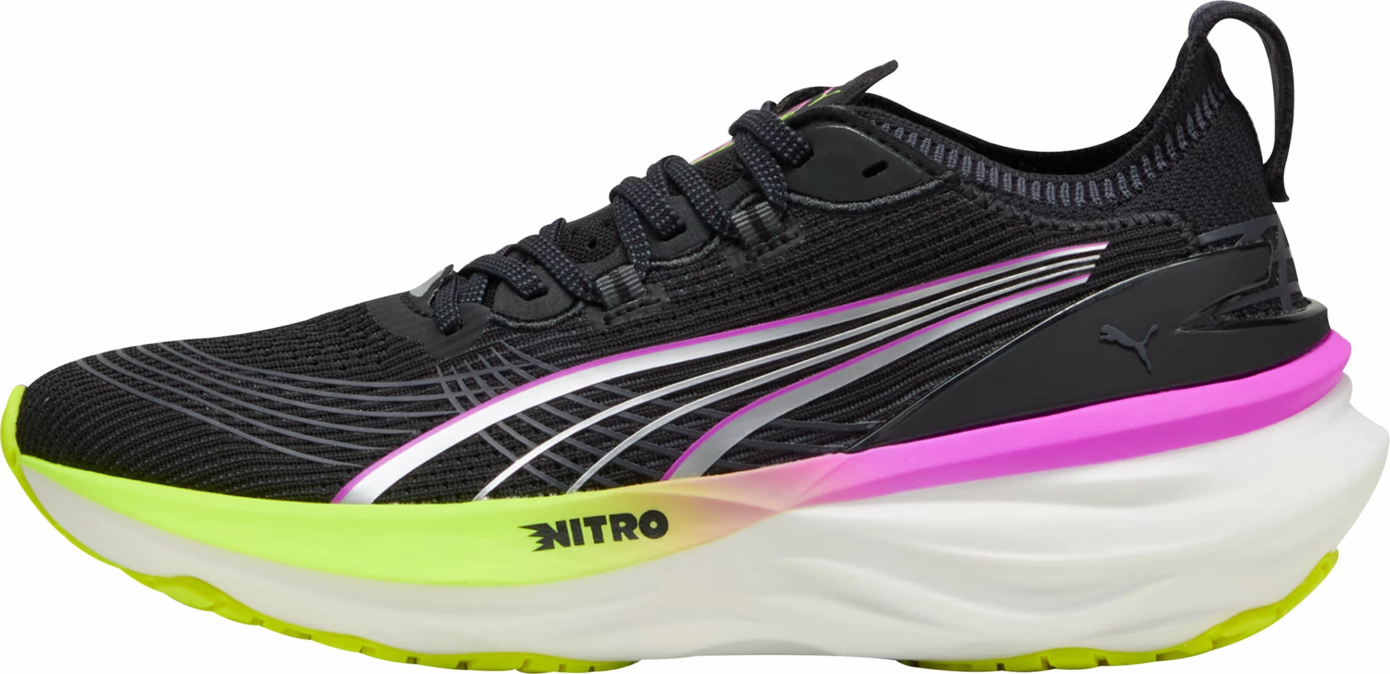Puma ForeverRun Nitro 2 Womens Running Shoes - Black running in a sound area shoes stability running shoes