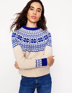 Eleanor Fair Isle Jumper-Warm Ivory Soft Layer