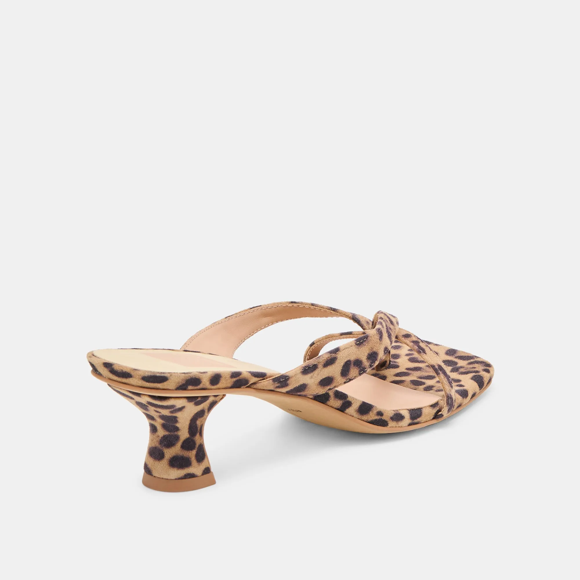 BREVEL HEELS DK LEOPARD PRINTED SUEDE Reinforced toe
