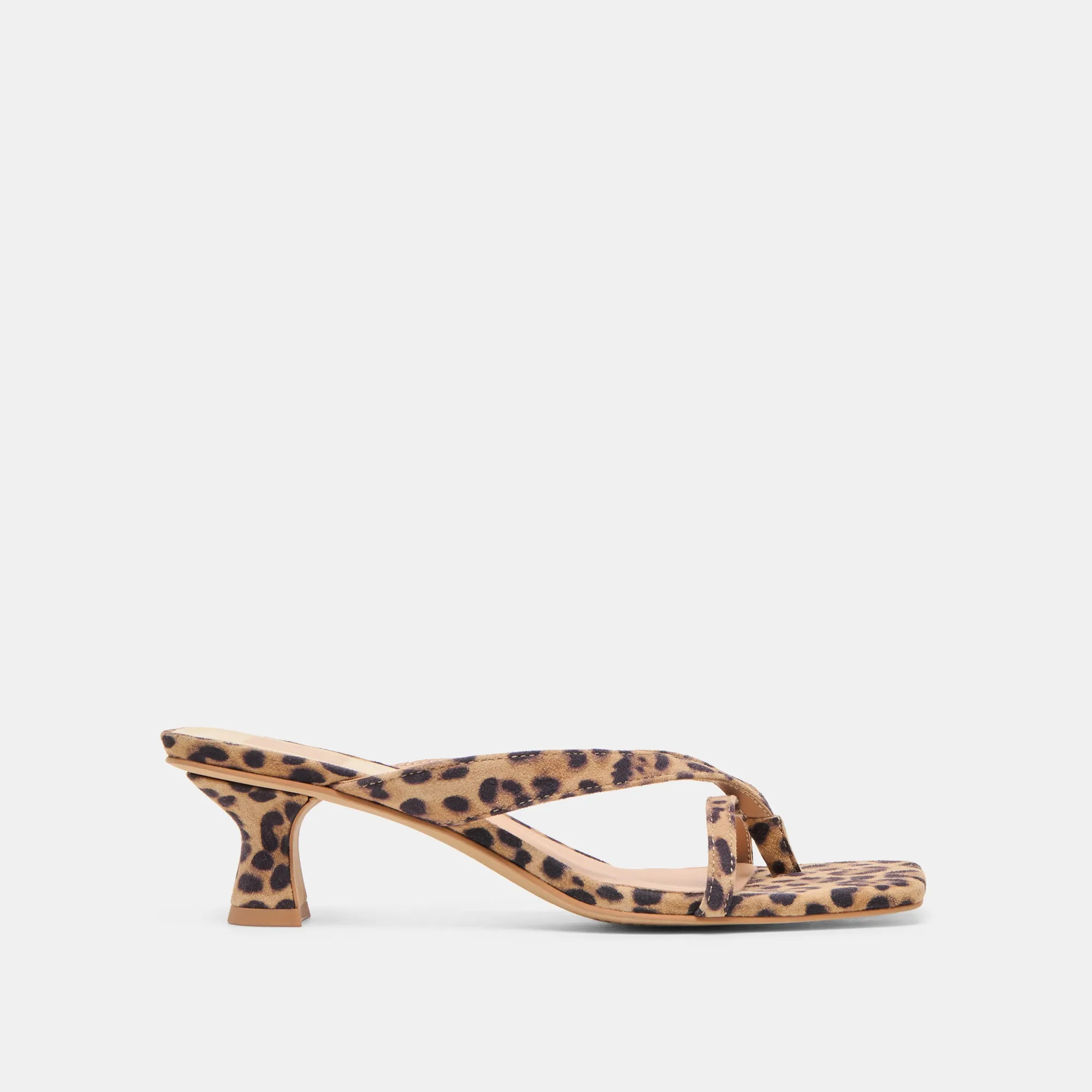 BREVEL HEELS DK LEOPARD PRINTED SUEDE Practical And Stylish Footwear Sustainable Cork Footbed
