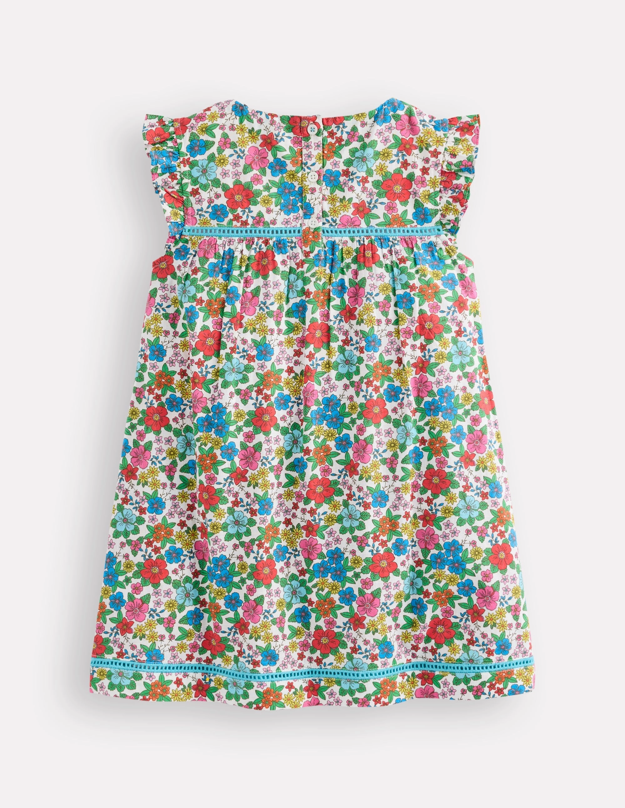 Work Option Dew Glow Celia Woven Holiday Dress-Multi Holiday Flowerbed