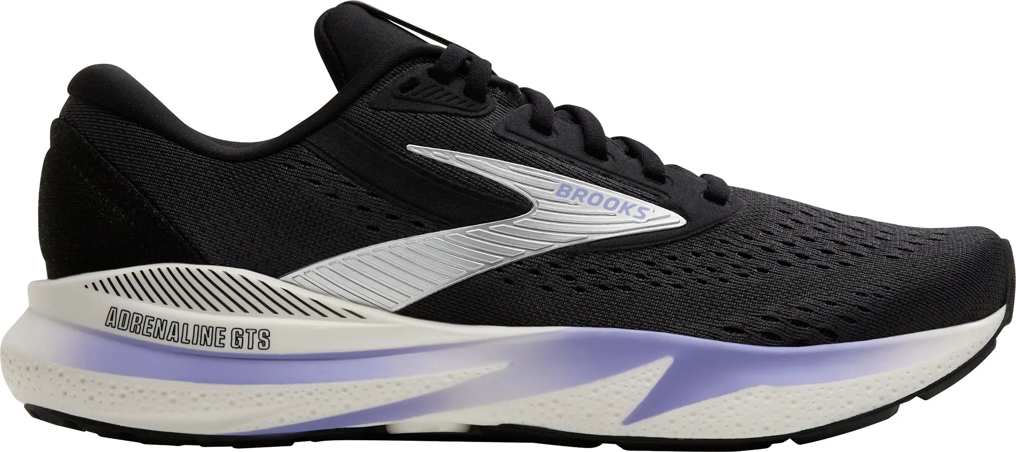 Brooks Adrenaline GTS 24 Womens Running Shoes - Black all - terrain - suitability shoes Multi Zone Ventilation