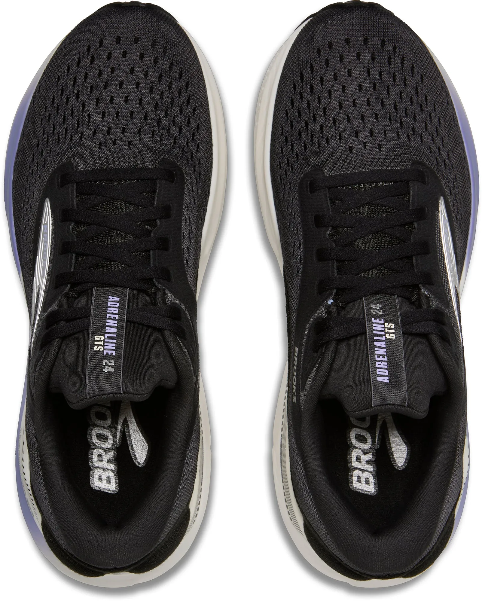 composite - sole shoes padded collar shoes Brooks Adrenaline GTS 24 Womens Running Shoes - Black