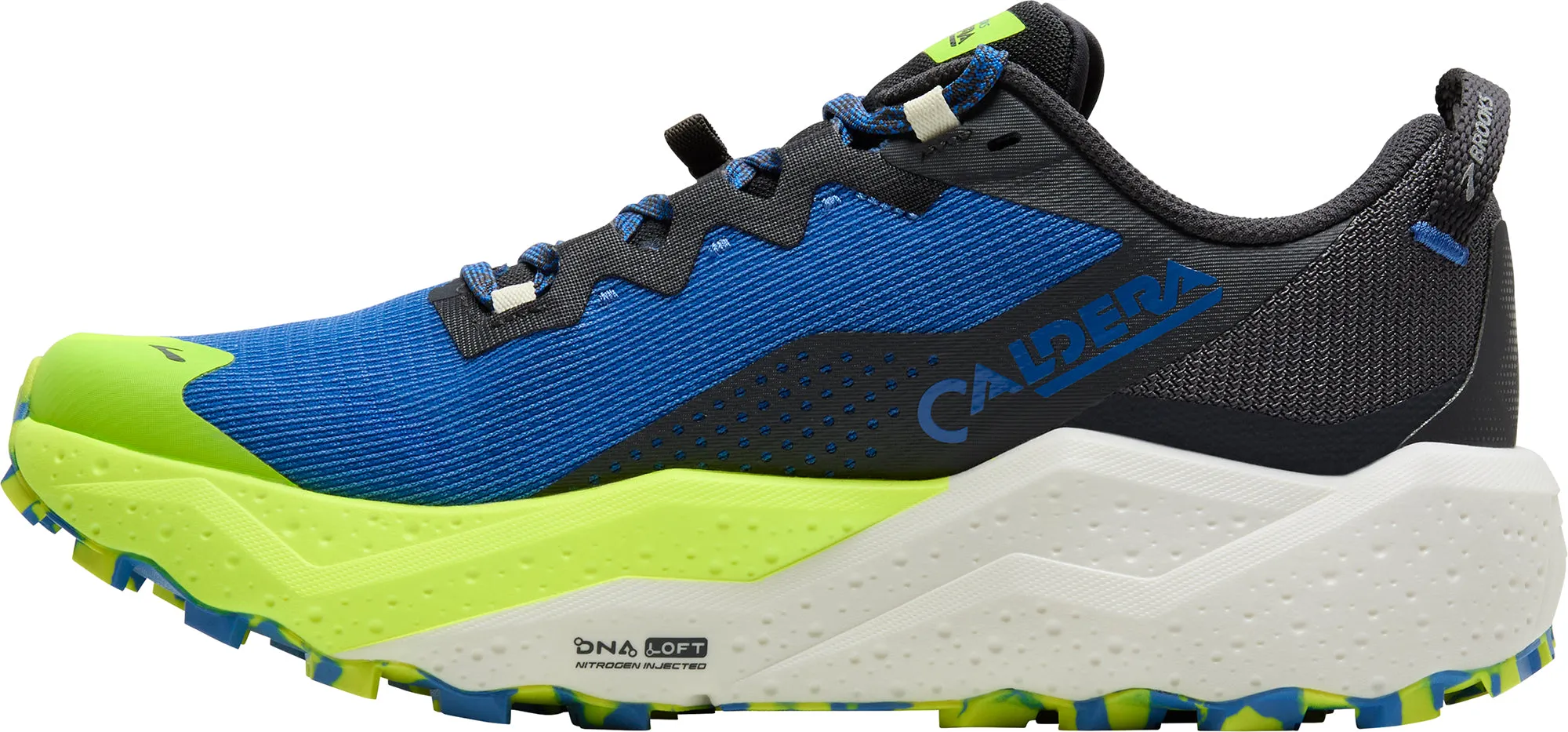 Anatomical Lacing System Brooks Caldera 8 Mens Trail Running Shoes - Blue