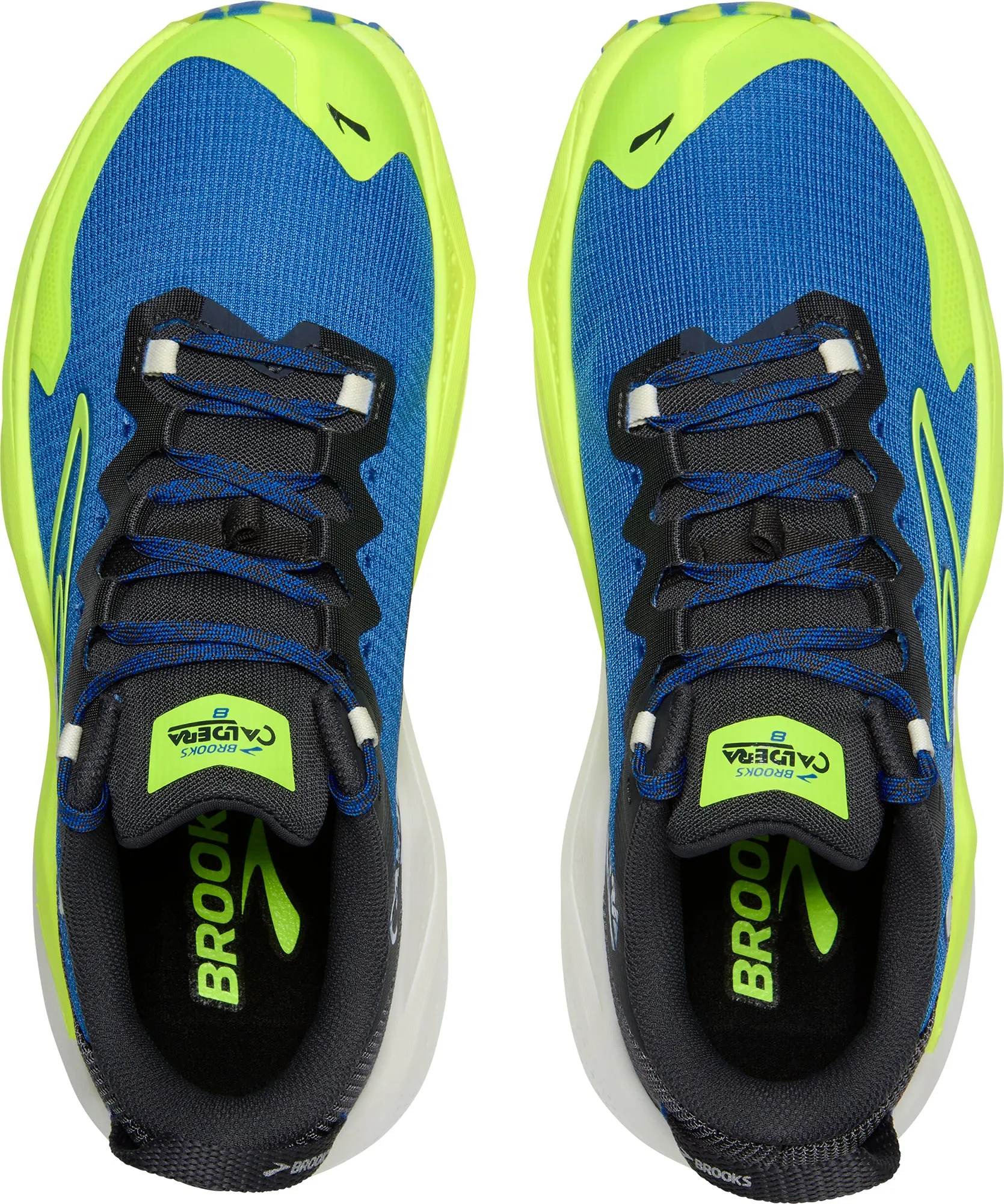 Brooks Caldera 8 Mens Trail Running Shoes - Blue Natural Foot Flex Design