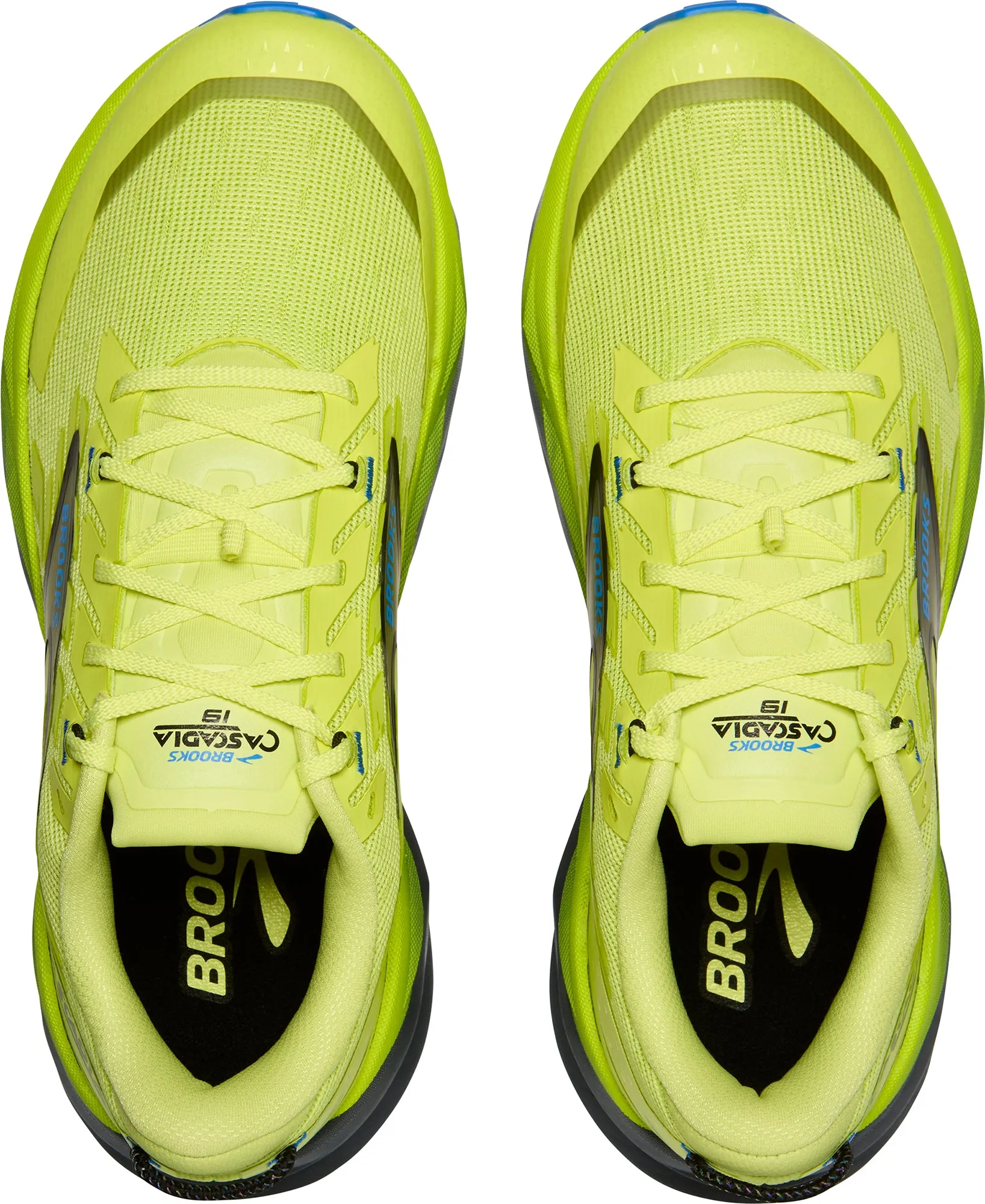 running in a mangrove area shoes summer shoes Brooks Cascadia 19 Mens Trail Running Shoes - Green