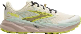 Brooks Cascadia 19 WIDE FIT Womens Trail Running Shoes - Cream Micro Perforated Tongue unparalleled - running