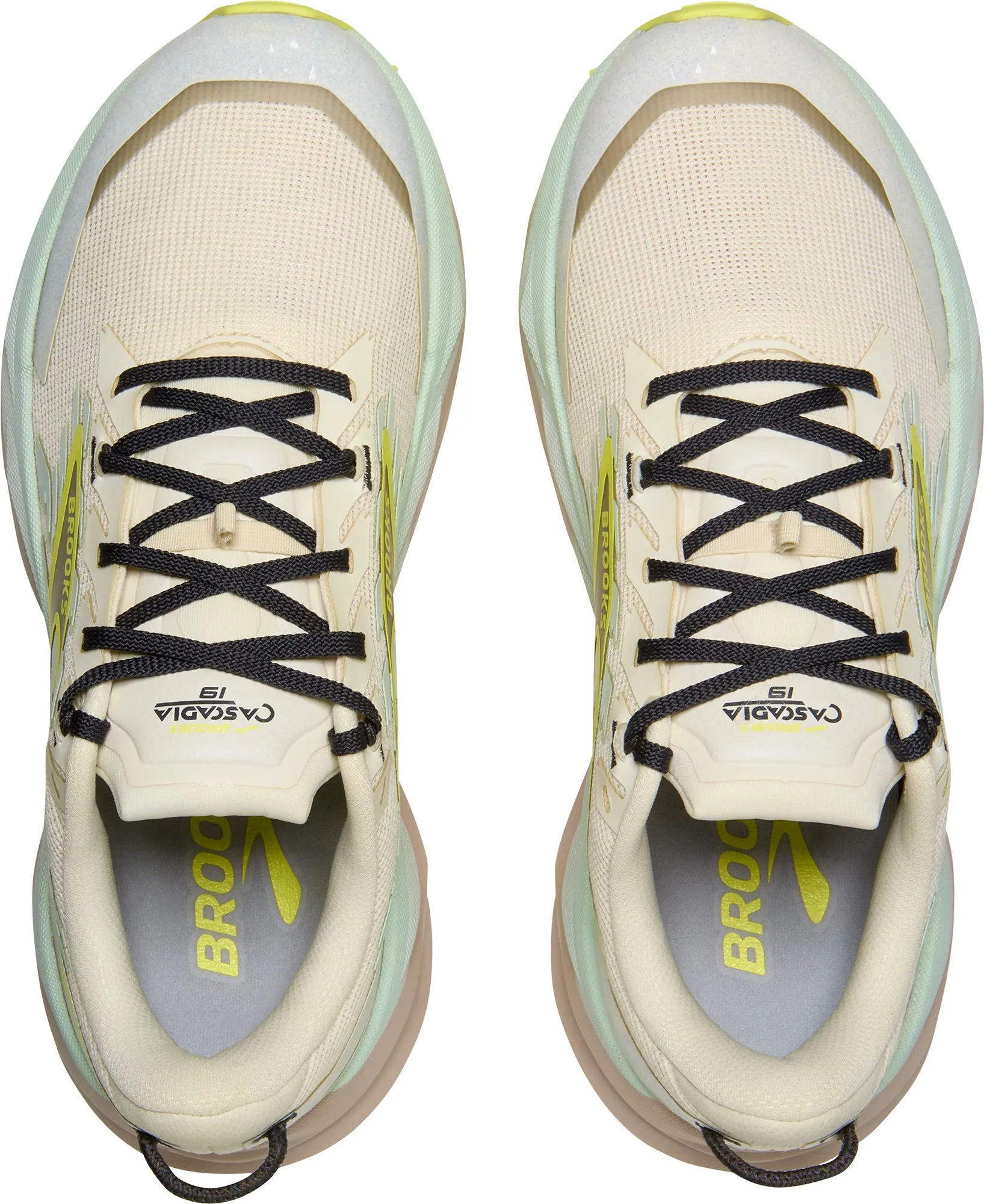 Brooks Cascadia 19 Womens Trail Running Shoes - Cream rocky shoes