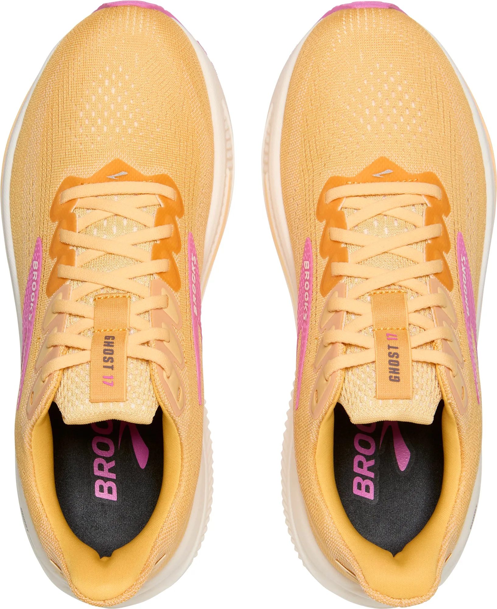 Brooks Ghost 17 Womens Running Shoes - Orange grass running shoes fashion - forward shoes
