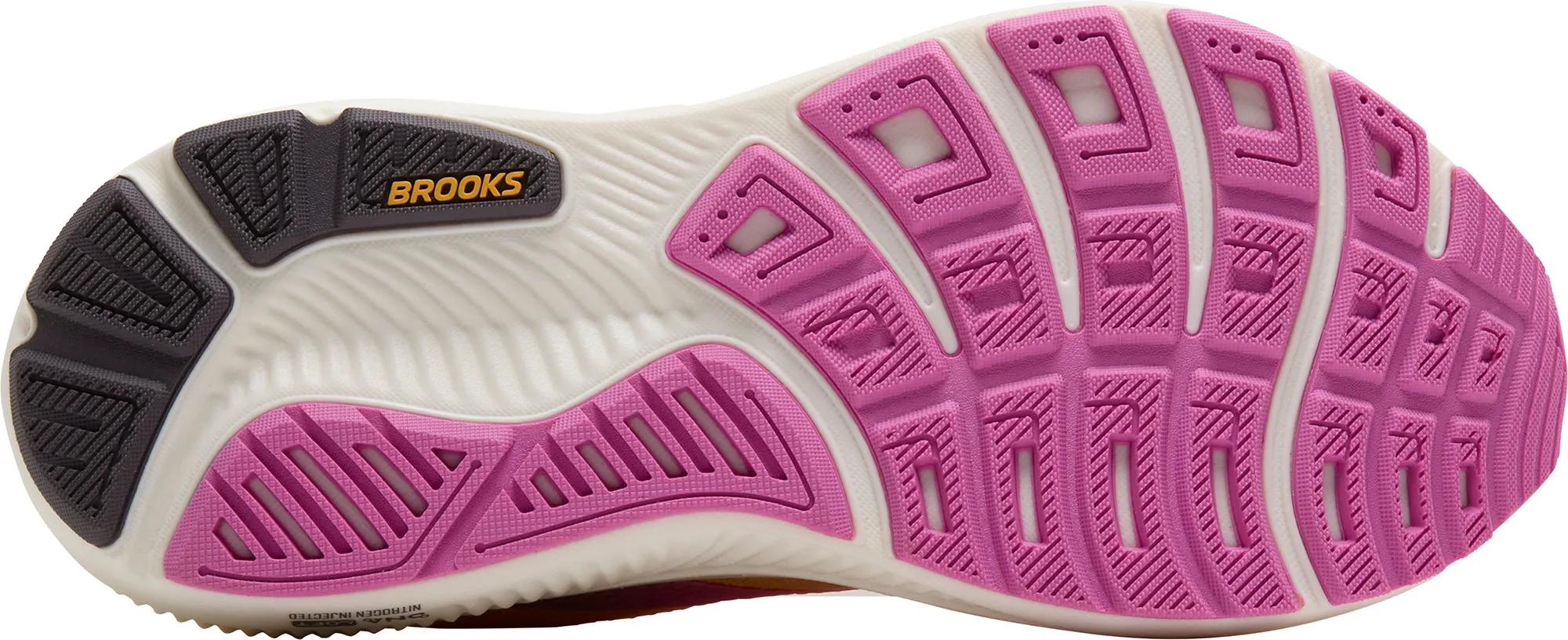 Brooks Ghost 17 Womens Running Shoes - Orange UV - protection - factor shoes Pressure Distribution Tech