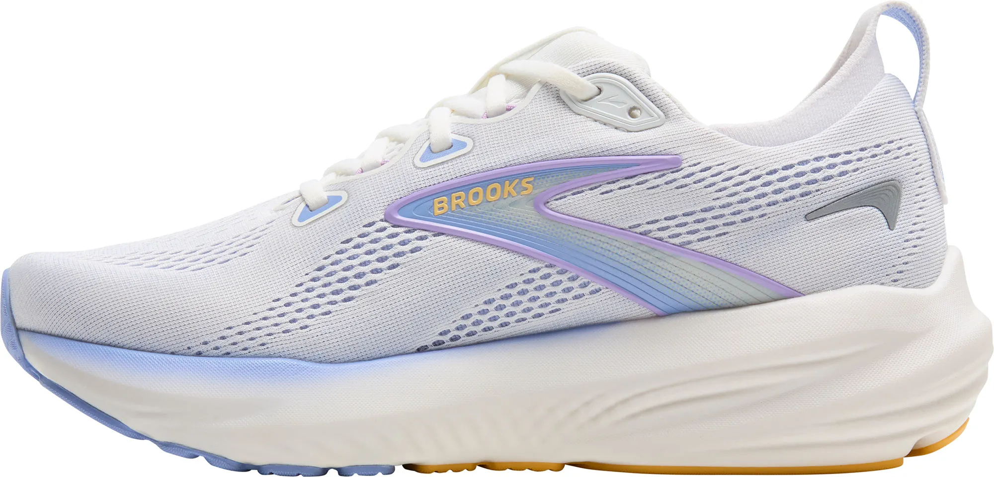Brooks Glycerin 22 Womens Running Shoes - White running for endurance Non Restrictive Fit