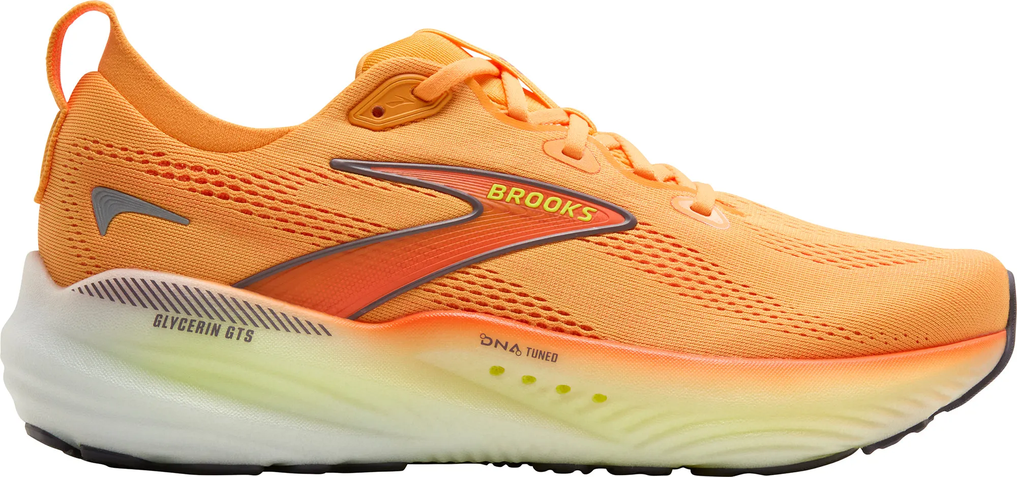 Brooks Glycerin GTS 22 Mens Running Shoes - Orange Multi Purpose Use Torsional Support System