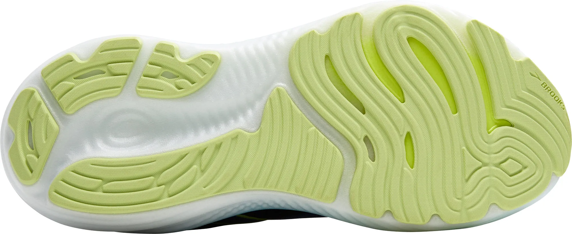 Pressure Relief Channels Shock Dispersing Structure Brooks Glycerin GTS 22 WIDE FIT Mens Running Shoes - Black