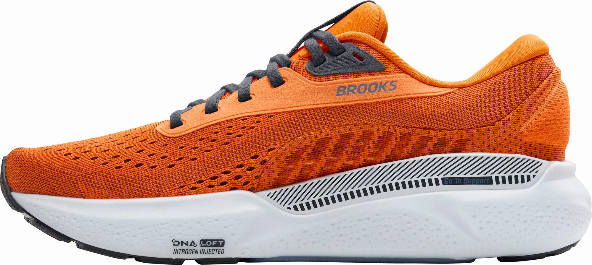 amateur runner Elegant Finish Brooks Adrenaline GTS 24 Mens Running Shoes - Orange