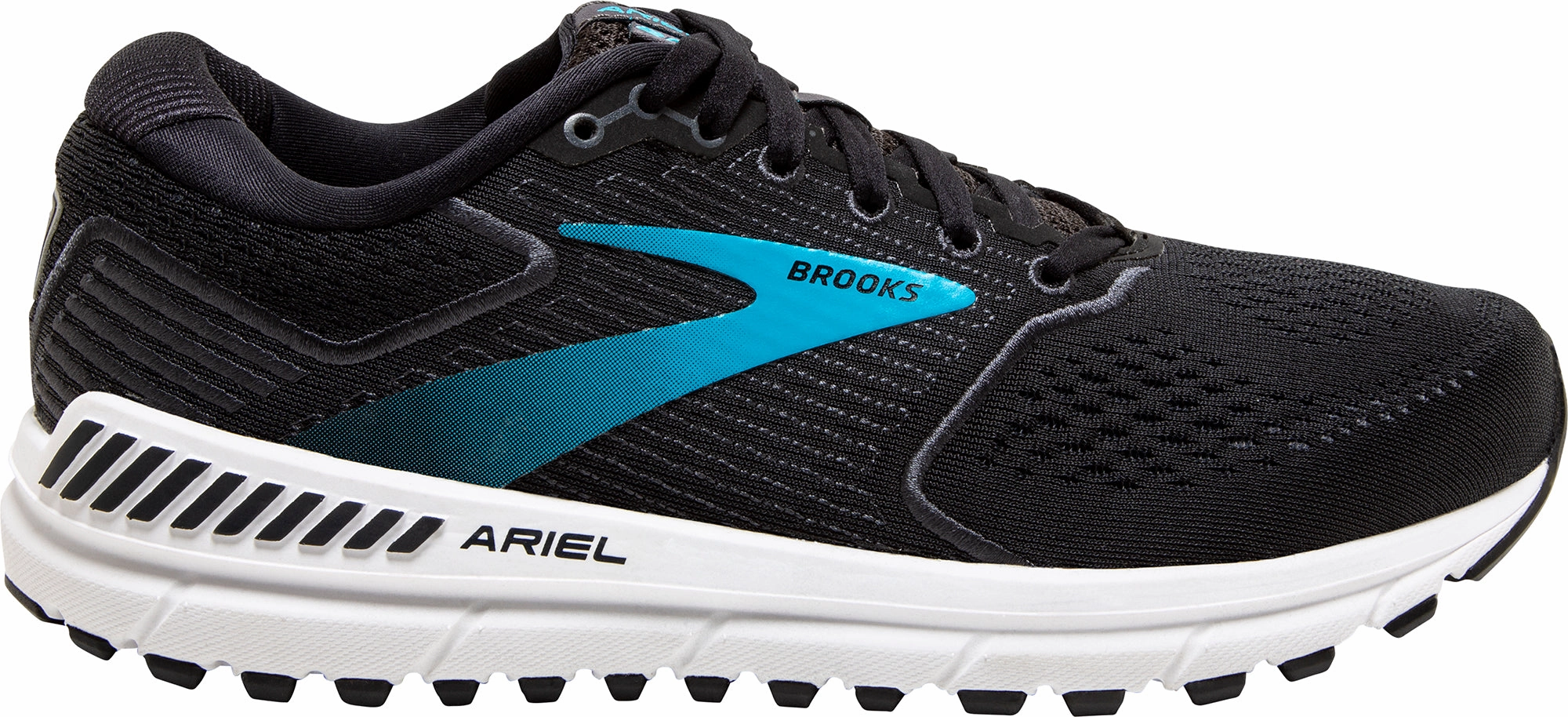 Brooks Ariel 20 WIDE FIT Womens Running Shoes - Black Advanced Cushioning Material