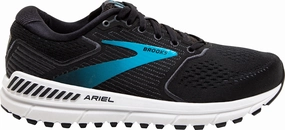 Brooks Ariel 20 WIDE FIT Womens Running Shoes - Black Advanced Cushioning Material