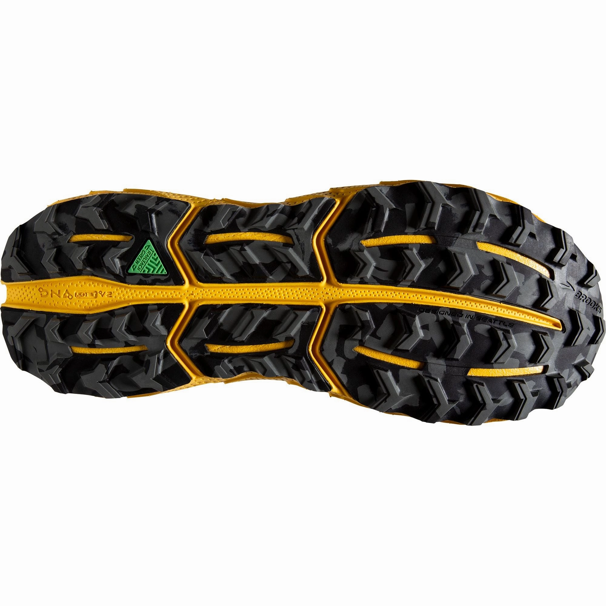 Breathable collar Anti - fatigue Brooks Cascadia 17 Mens Trail Running Shoes - Grey