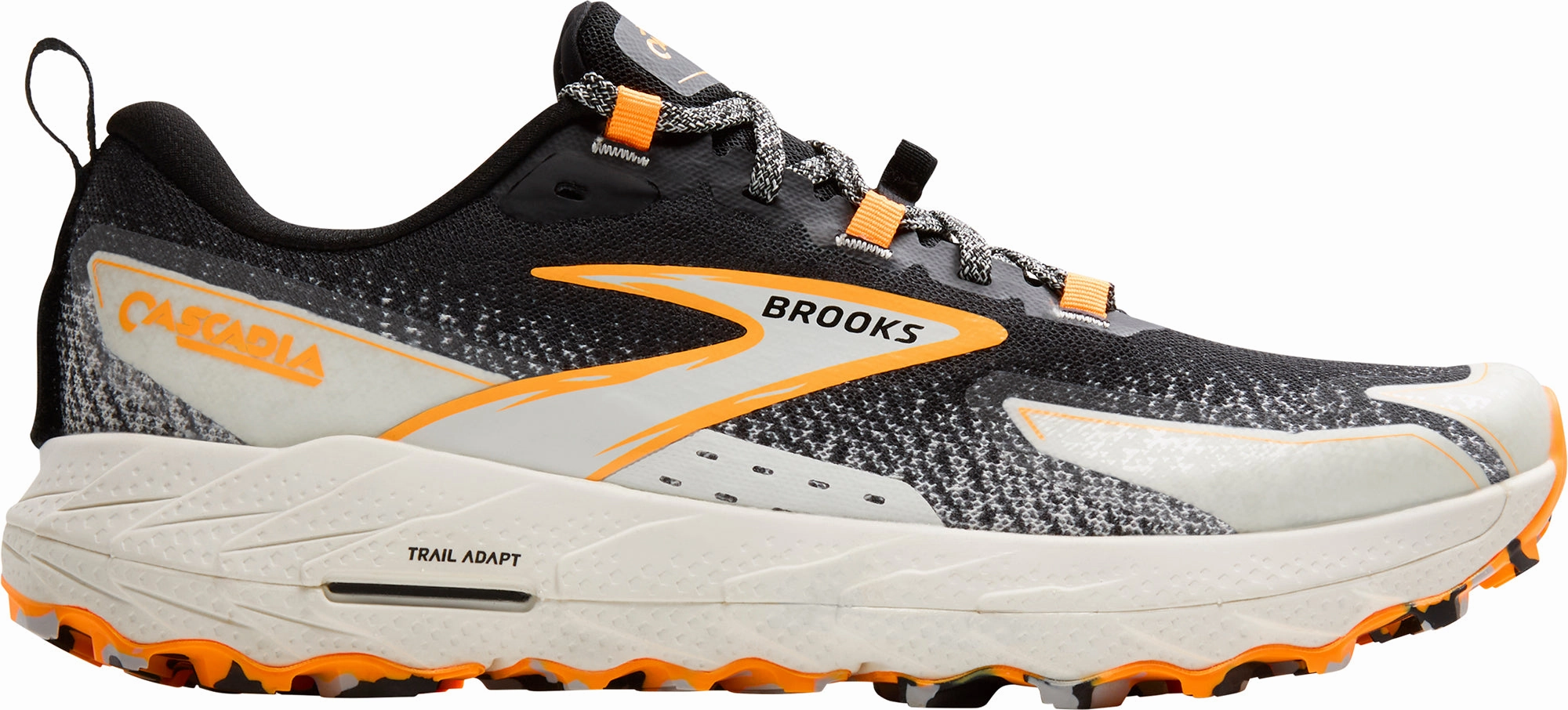 Training Use grip - enhancing shoes Brooks Cascadia 18 Mens Trail Running Shoes - Black