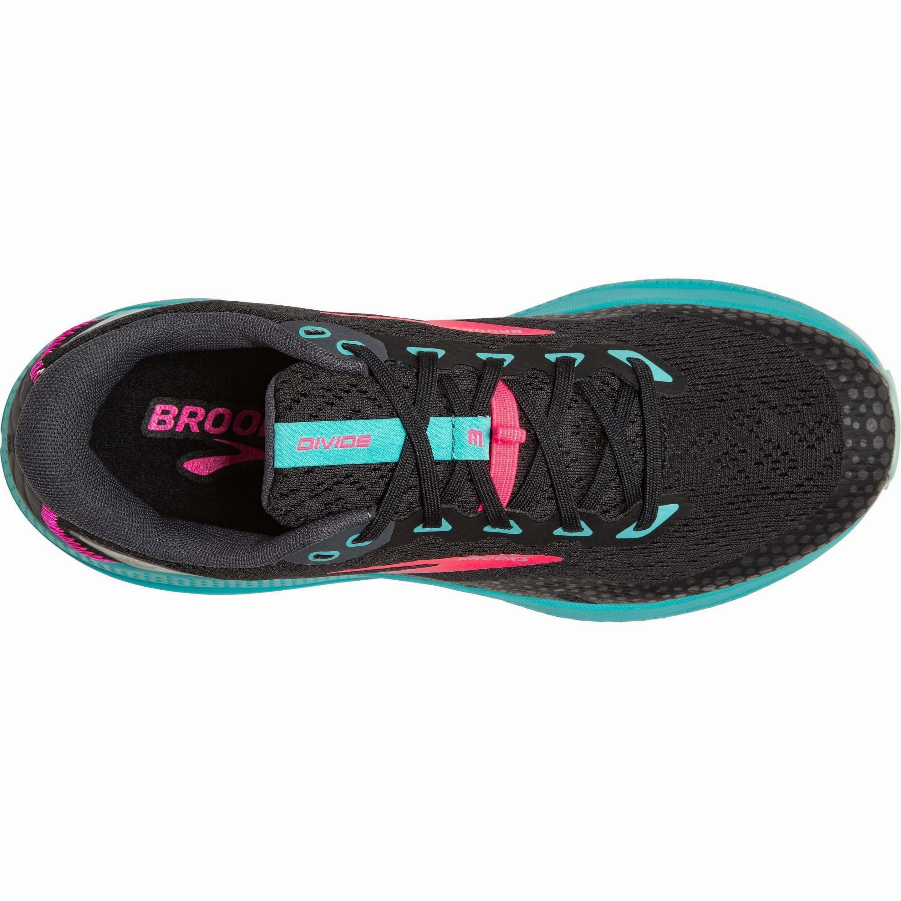 running in a coral reef area shoes rollerblading shoes Brooks Divide 3 Womens Trail Running Shoes - Black