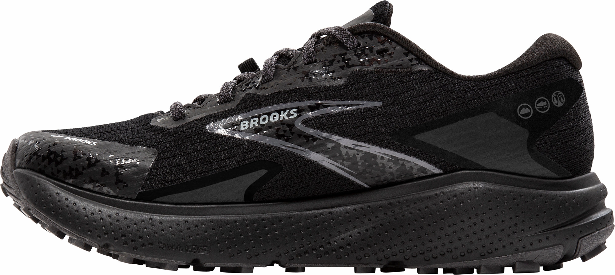 comfort - focused shoes Quick Drying Lining Brooks Divide 5 GORE-TEX Mens Trail Running Shoes - Black