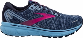 Brooks Ghost 14 Womens Running Shoes - Blue Tensile Weave