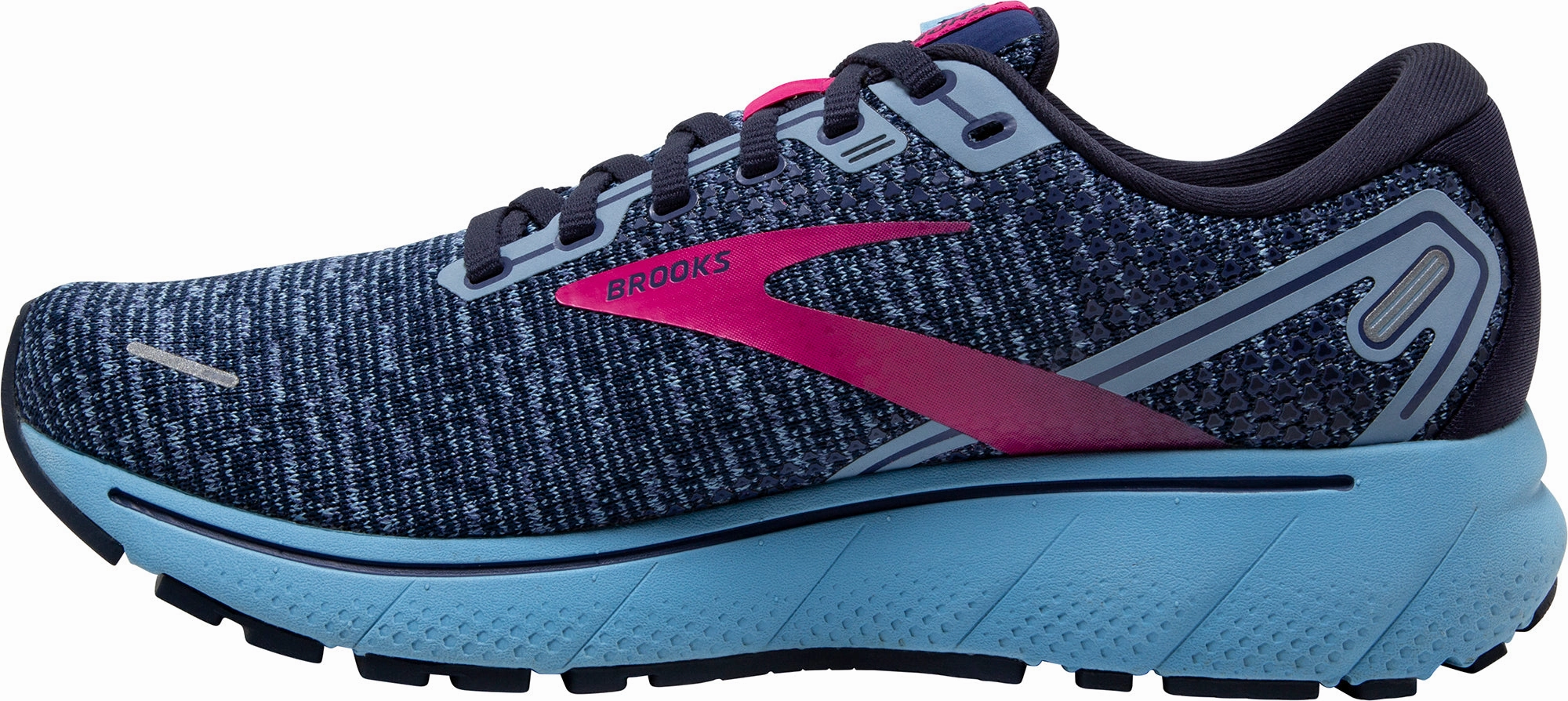 Brooks Ghost 14 Womens Running Shoes - Blue Cardio Bounce Recovery Foam