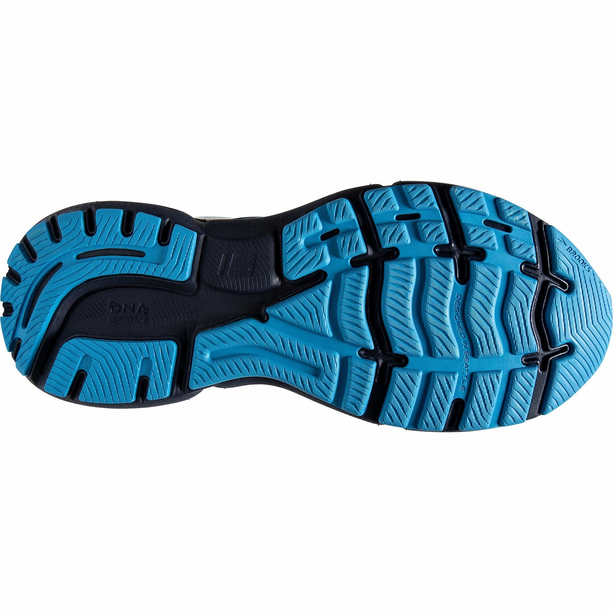 Brooks Ghost 15 GORE-TEX Mens Running Shoes - Blue Seamless Interior Lining professional athletes' shoes