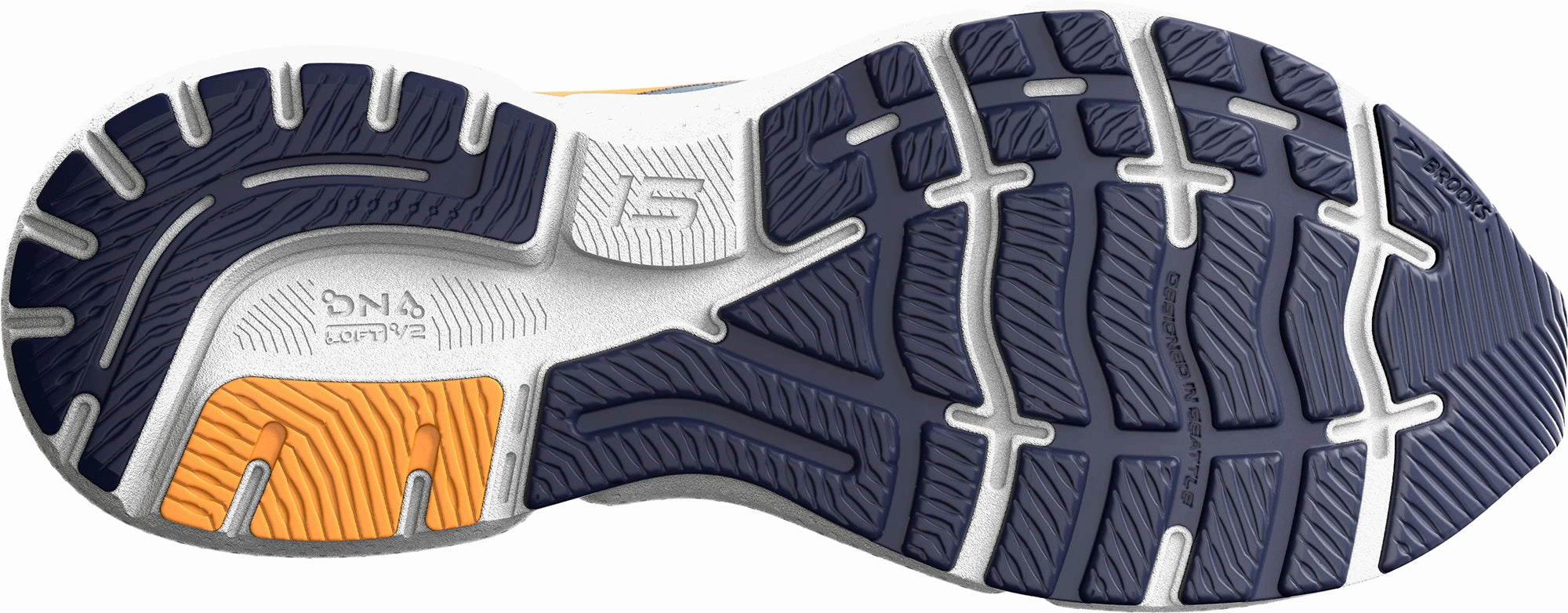 running in winter premium - quality Brooks Ghost 15 Mens Running Shoes - Grey