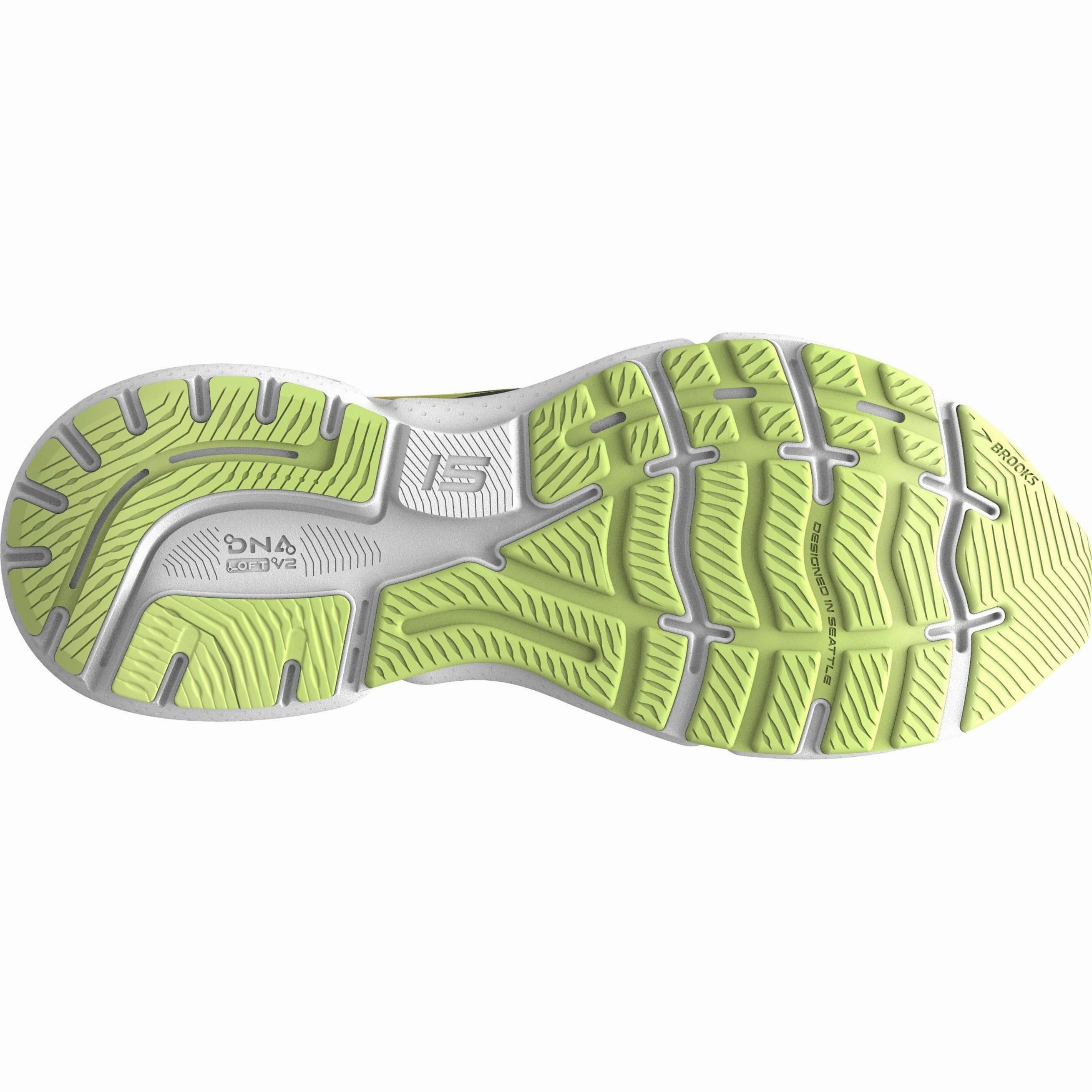 Brooks Ghost 15 Womens Running Shoes - Black split - sole shoes