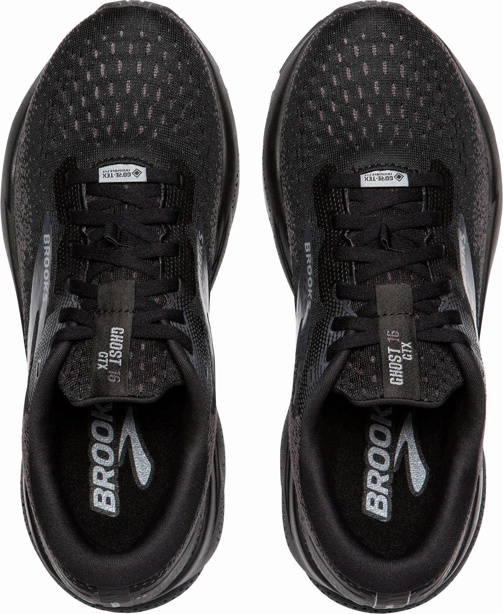 Brooks Ghost 16 GORE-TEX Mens Running Shoes - Black anti - injury