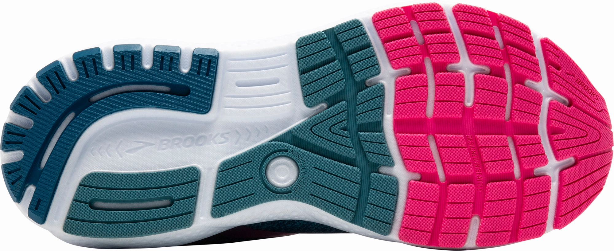 Leather - Upper Brooks Ghost 16 GORE-TEX Womens Running Shoes - Blue