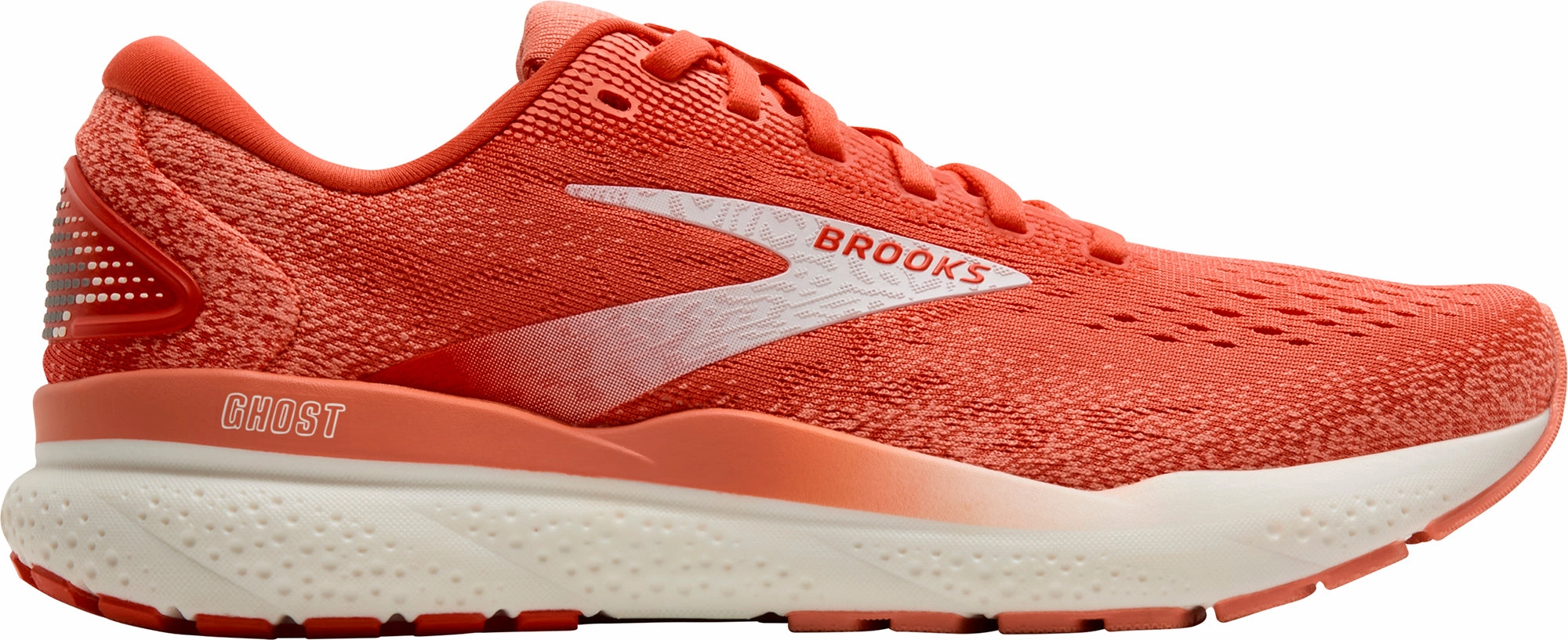 Torsion Resistant Arch Brooks Ghost 16 Womens Running Shoes - Pink