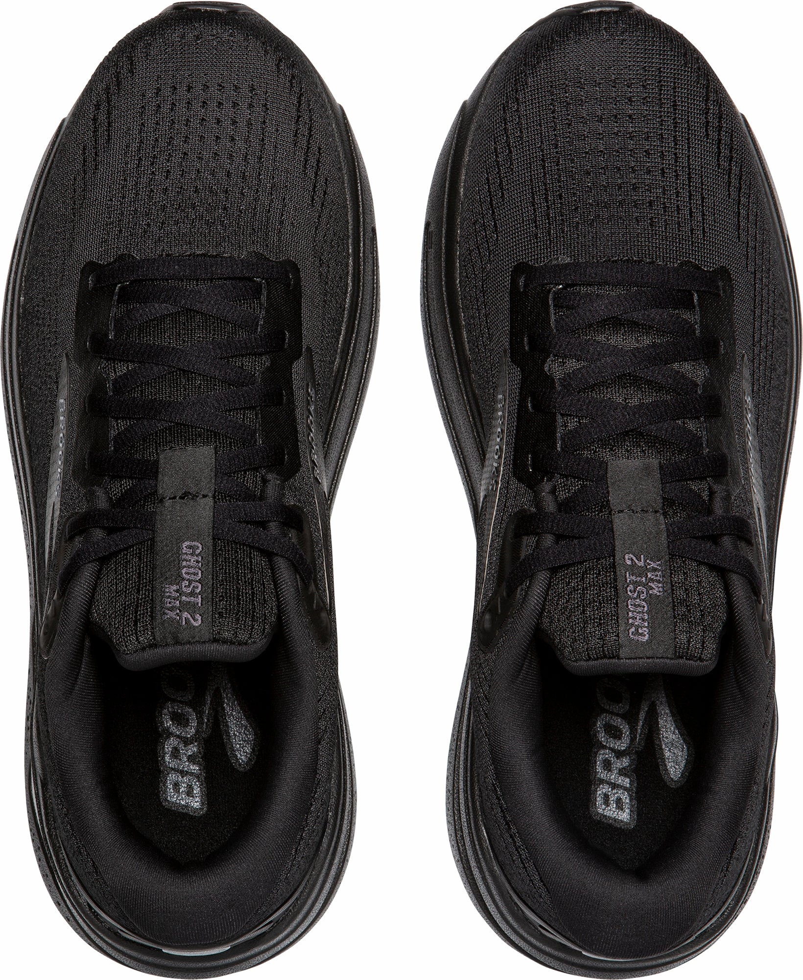 Bounce Enhanced Outsole Brooks Ghost Max 2 WIDE FIT Mens Running Shoes - Black