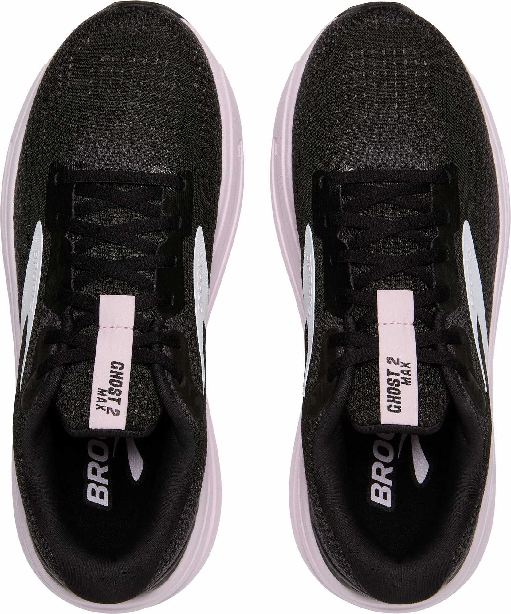 Brooks Ghost Max 2 Womens Running Shoes - Black heart - design shoes Thermal Insulation