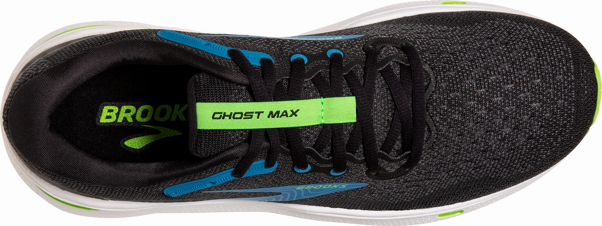 Uphill running Brooks Ghost Max Mens Running Shoes - Black