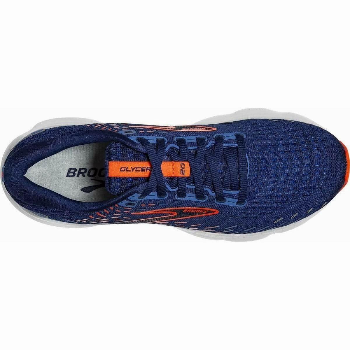 Brooks Glycerin 20 Mens Running Shoes - Blue post - workout