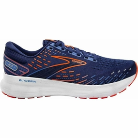 Brooks Glycerin 20 Mens Running Shoes - Blue posture - correcting shoes occasional use