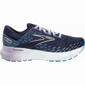 Dual Density Foam Layering Brooks Glycerin 20 Womens Running Shoes - Blue