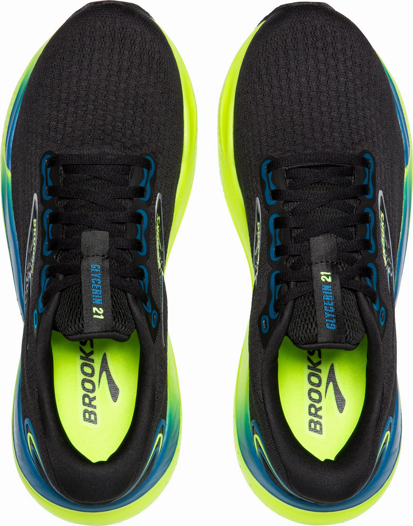 Brooks Glycerin 21 Mens Running Shoes - Black metatarsal - support - feature shoes
