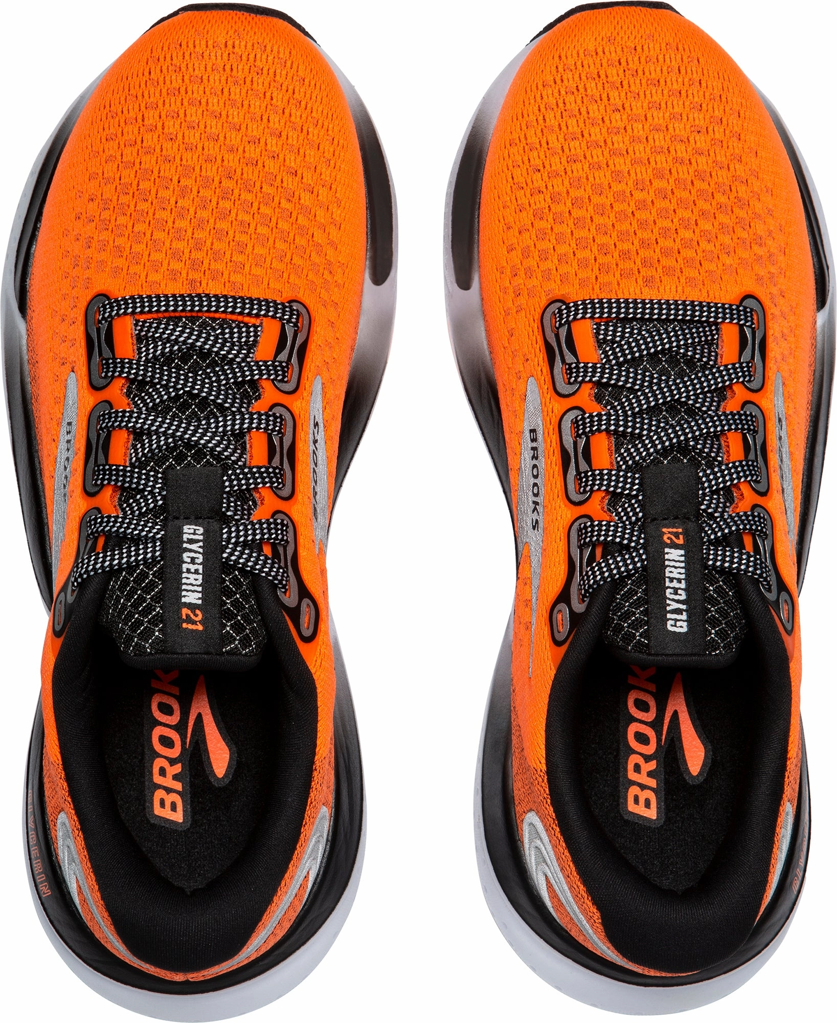 Shock Absorbing Heel health - commitment Brooks Glycerin 21 Mens Running Shoes - Orange